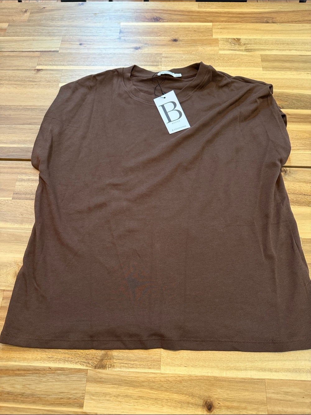 stradivarius Brown Short Sleeve Tee